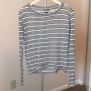 Forever 21 lightweight black white stripe sweater